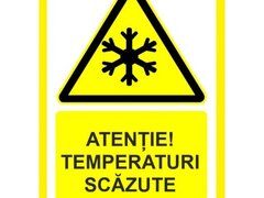 Placuta atentie temperaturi scazute